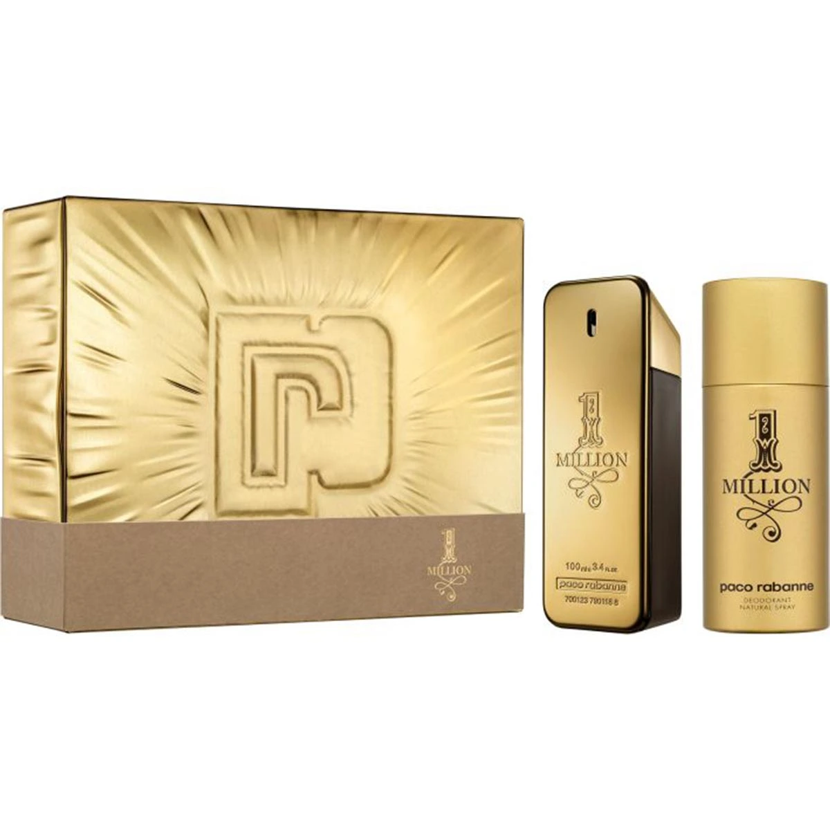 Rinkinys vyrams Paco Rabanne 1 Million EDT 100 ml + dezodorantas 150 ml