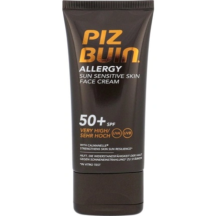 PIZ BUIN alergijos saulės jautrios odos veido kremas 50 ml veido kremas nuo saulės SPF50