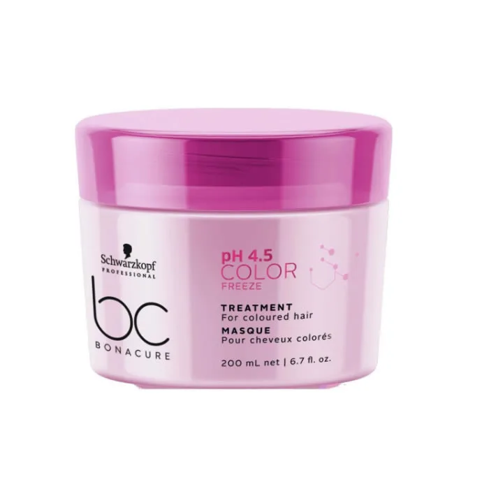 Schwarzkopf BonaCure pH 4 5 Color Freeze Treatment Masker Gekleurd Haar 200ml