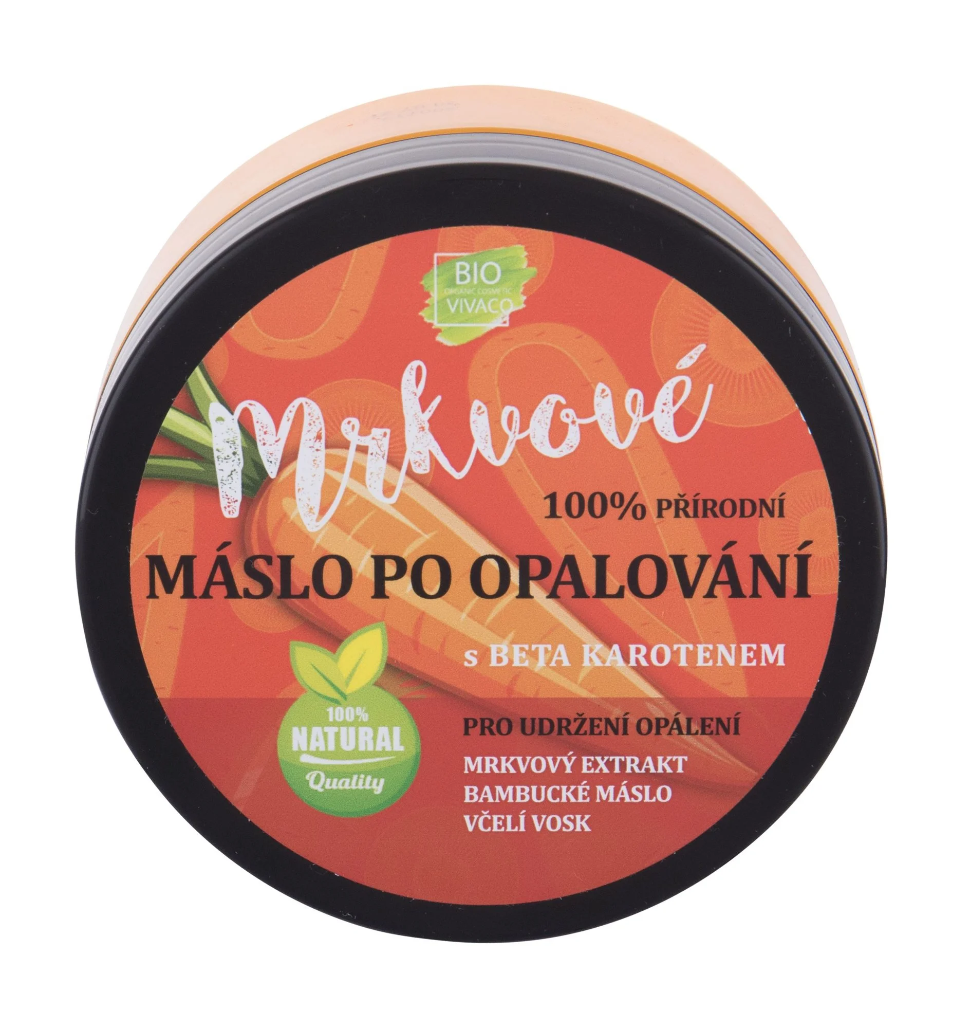 Bio Vivaco 100  Natural Aftersun Body Butter With Root Extract  Shea Butter And Beeswax   150ml   It Regenerates The Skin And Maintains A Long lasting Tan
