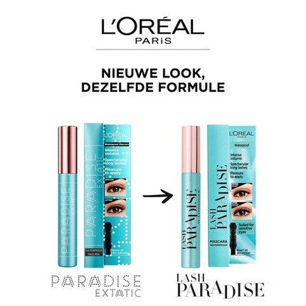PARADISE EXTATIC intense volume mascara waterproof  01 black