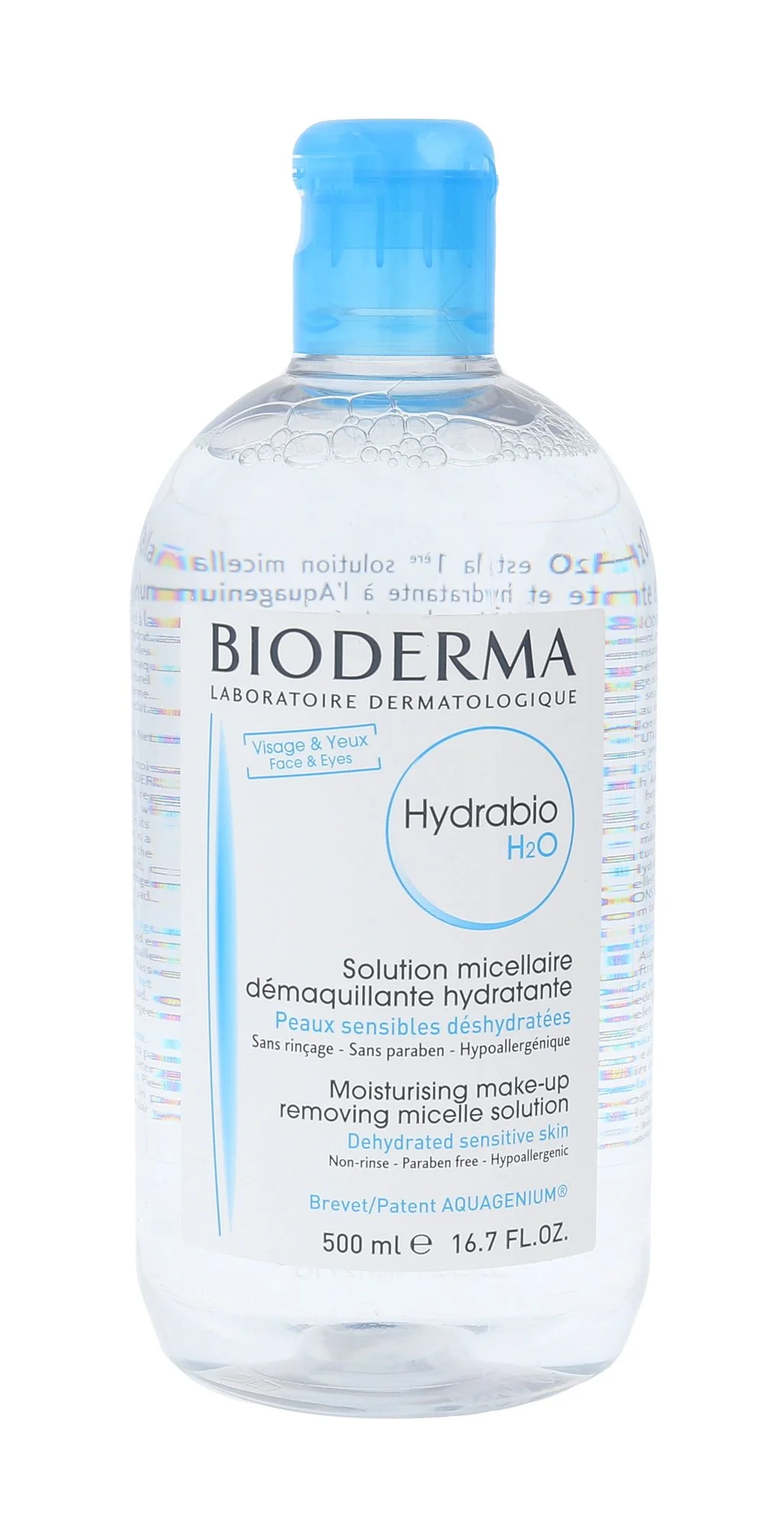 Bioderma Hydrabio H2O drėkinamasis micelinis vandens makiažo valiklis 500 ml