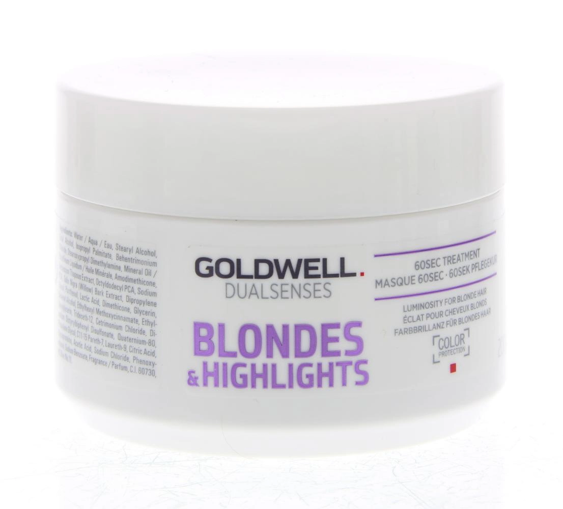 Atkuriamoji kaukė, neutralizuojanti geltonus plaukų atspalvius Dualsenses Blonde s Highlights 60 sek.