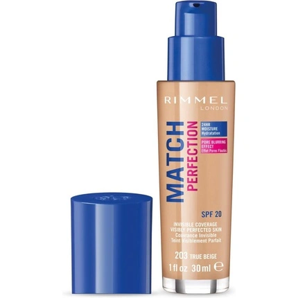 RIMMEL Match Perfection SPF20 203 True Beige 30ml