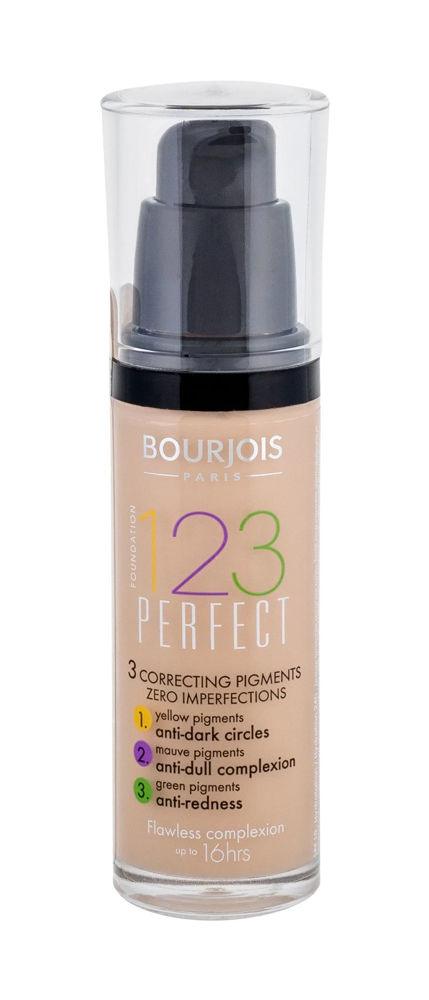 BOURJOIS 123 Perfect Foundation 51 Light Vanilla 30ml
