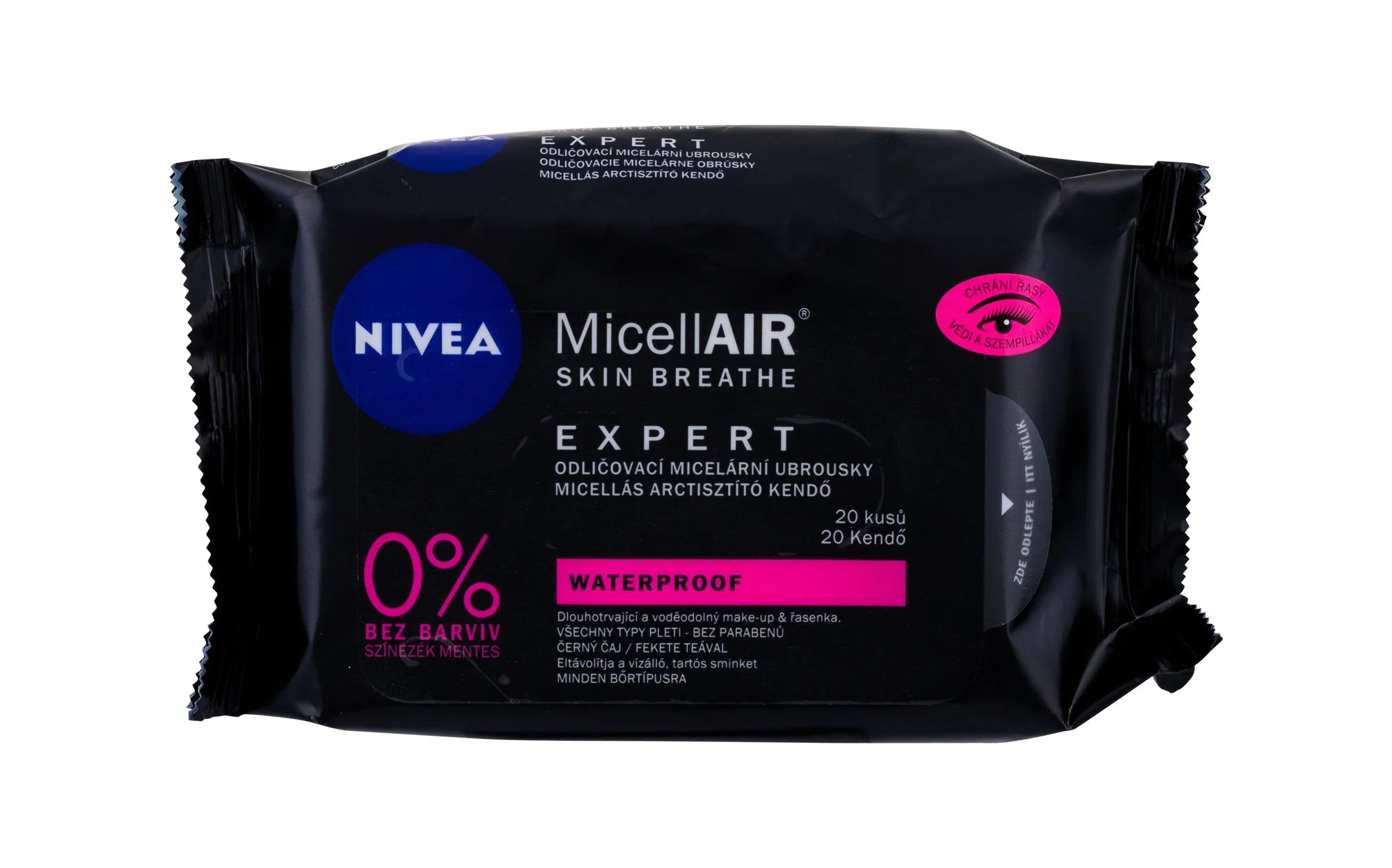 Nivea MicellAIR Expert 20pc Cleansing Wipes Waterproof