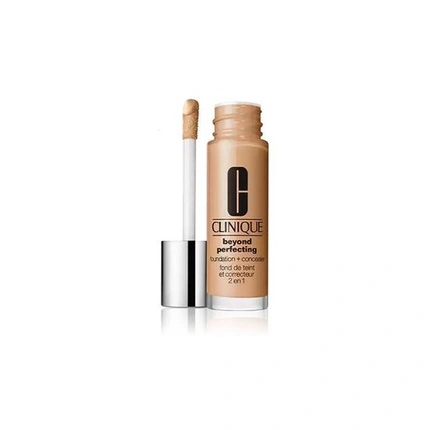 CLINIQUE Beyond Perfecting Foundation korektorius su gerai dengiamu pagrindu ir maskuokliu viename 01 Linas 30ml