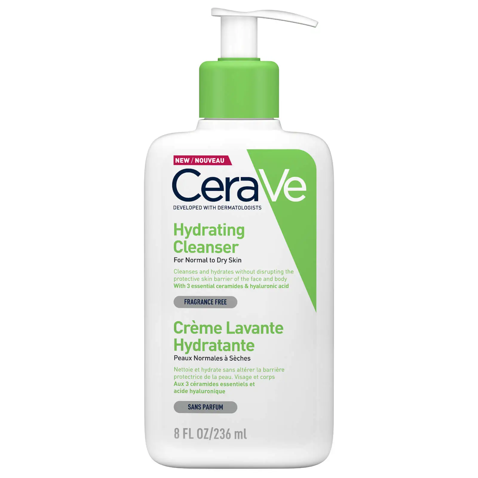 Veido prausiklis Cerave Hydrating Cleanser, 236 ml