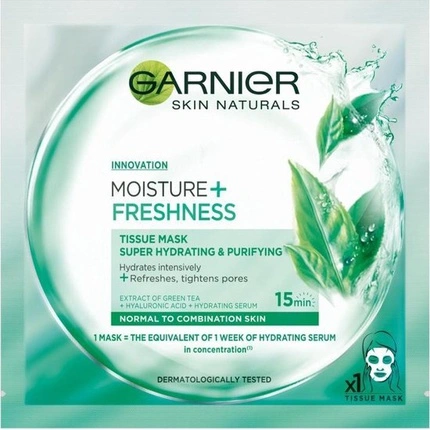 GARNIER Skin Naturals drėkinamoji kaukė 32g