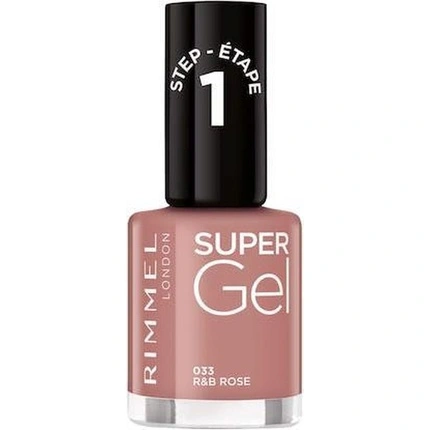 RIMMEL Super Gel Nail Polish 033 RB Rose 12ml