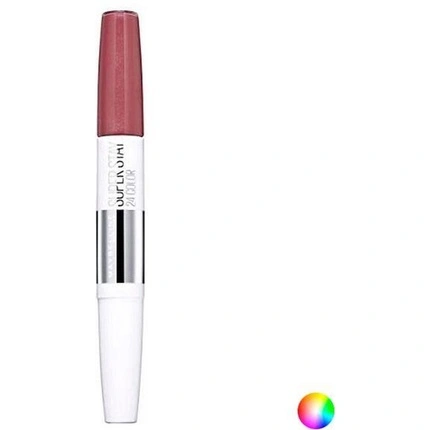 Maybelline Superstar 24 2 Step skystas lūpų dažų makiažas 250 Sugar Plum