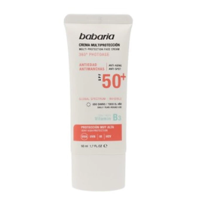 "Babaria Solar Multiprotection" apsauginis kremas nuo saulės Spf50 50 ml