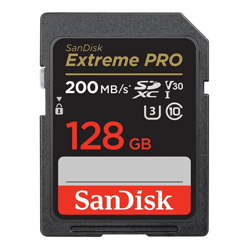 SanDisk SDXC 128GB Extreme Pro 200/90 MB/s V30 UHS-I U3