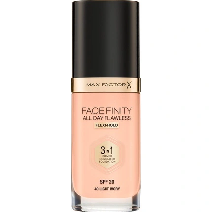 Max Factor Face Finity All Day Flawless 3in1 Foundation SPF 20  40 Light Ivory  30 ml