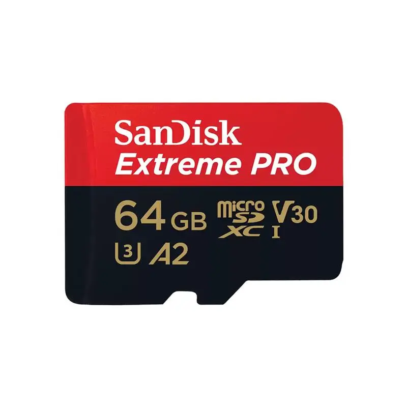 SanDisk microSDXC Extreme Pro 64GB 200/90 MB/s A2 C10 V30 UHS-I U3