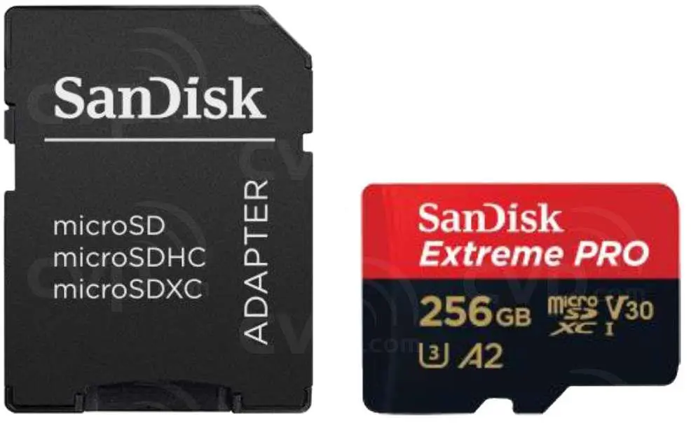 SanDisk microSDXC Extreme Pro 256GB 200/140 MB/s A2 C10 V30 UHS-I U3