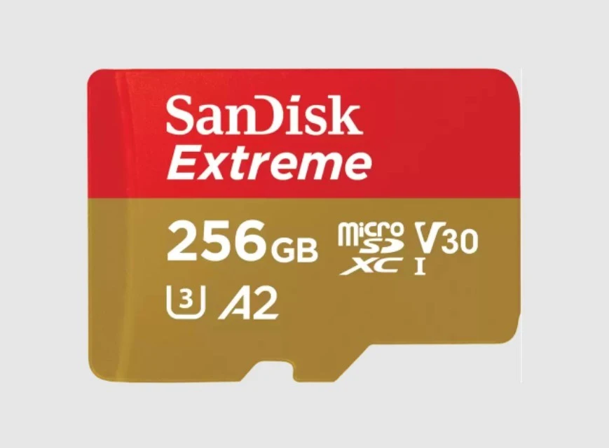 SanDisk microSDXC Extreme 256GB 190/130 MB/s A2 C10 V30 UHS-I U3