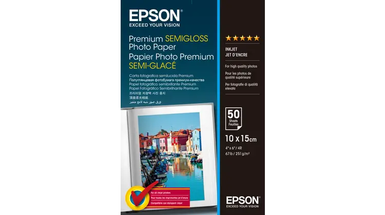 Fotopopierius Epson Semigloss 10x15cm, 50sh