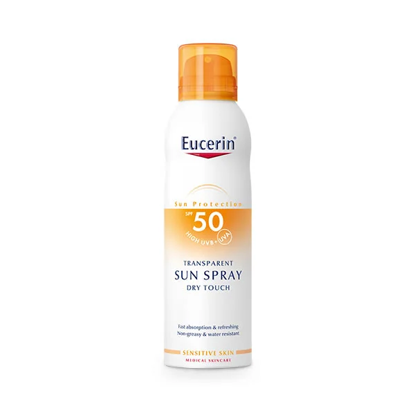 Eucerin Sensitive Protect Sun Spray Transparent Dry Touch Spf50