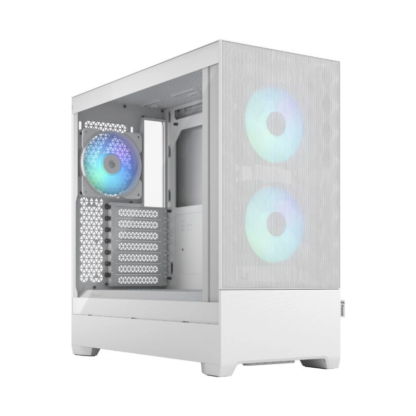 Fractal Design Pop Air RGB White TG Clear Tint, ATX, mATX, Mini ITX, Maitinimo šaltinis nėra
