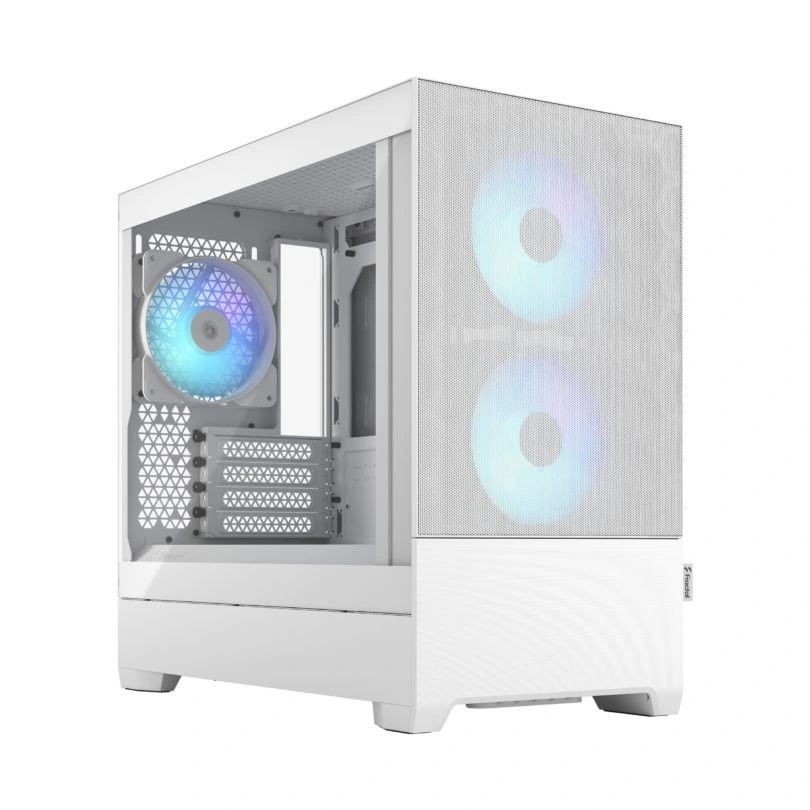 Fractal Design Pop Mini Air RGB White TG Clear Tint, mATX, Mini ITX, Maitinimo šaltinis nėra