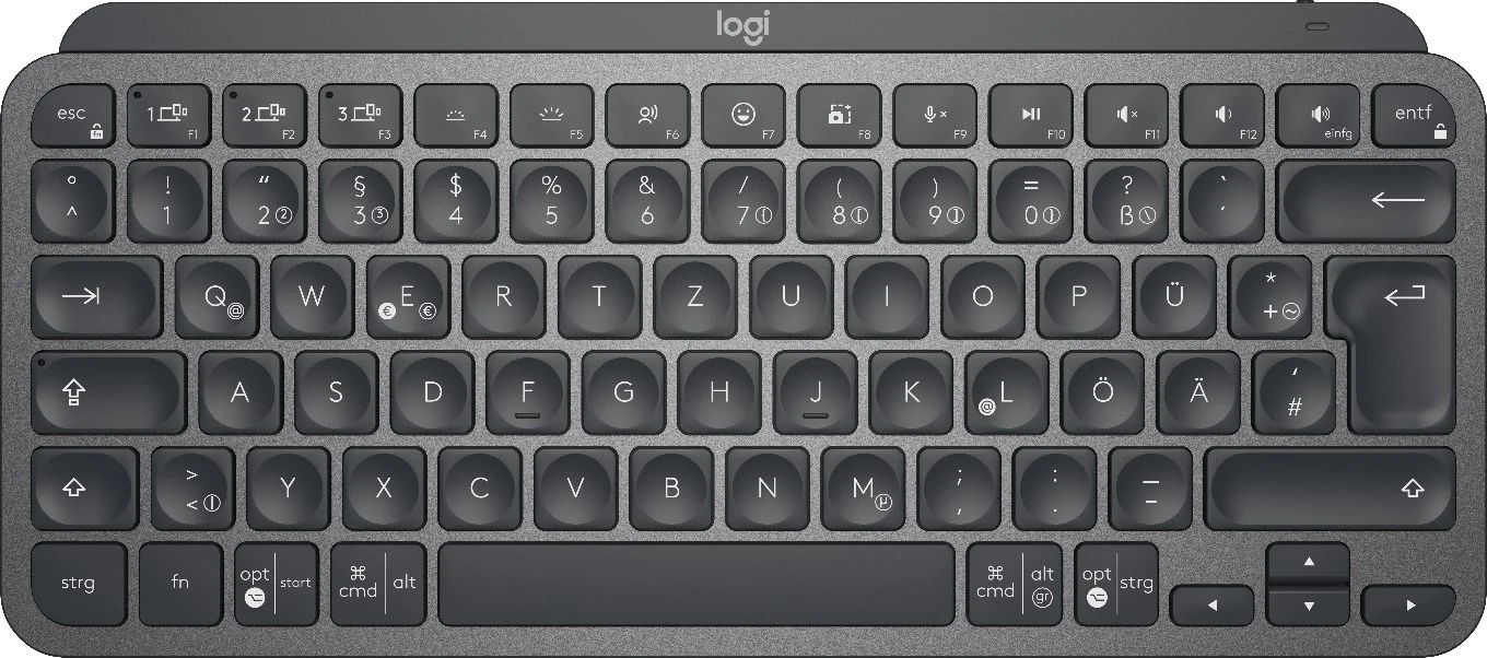 Logitech MX Keys Mini – klaviatūros foninis apšvietimas