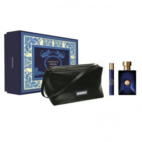 Rinkinys vyrams Versace Dylan Blue EDT 100ml + EDT 10ml + kosmetinė
