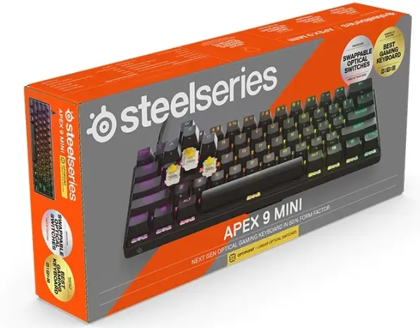 Žaidimų klaviatūra SteelSeries Apex 9 Mini US 64837