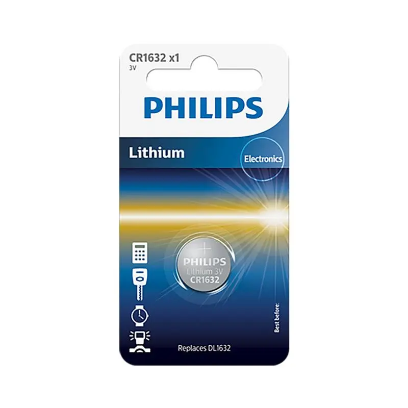 Battery Philips CR1632 Lithium 3 V (16.0x 3.2)