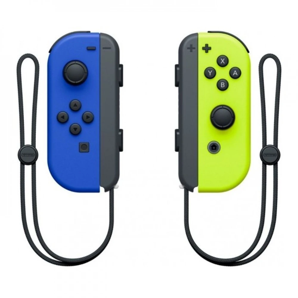 „Nintendo Switch Joy-Con“ pora neoninės mėlynos ir neoninės geltonos spalvos