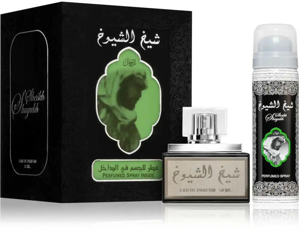 Rinkinys moterims/vyrams Lattafa Sheikh Al Shuyukh EDP 50 ml + dezodorantas 50 ml