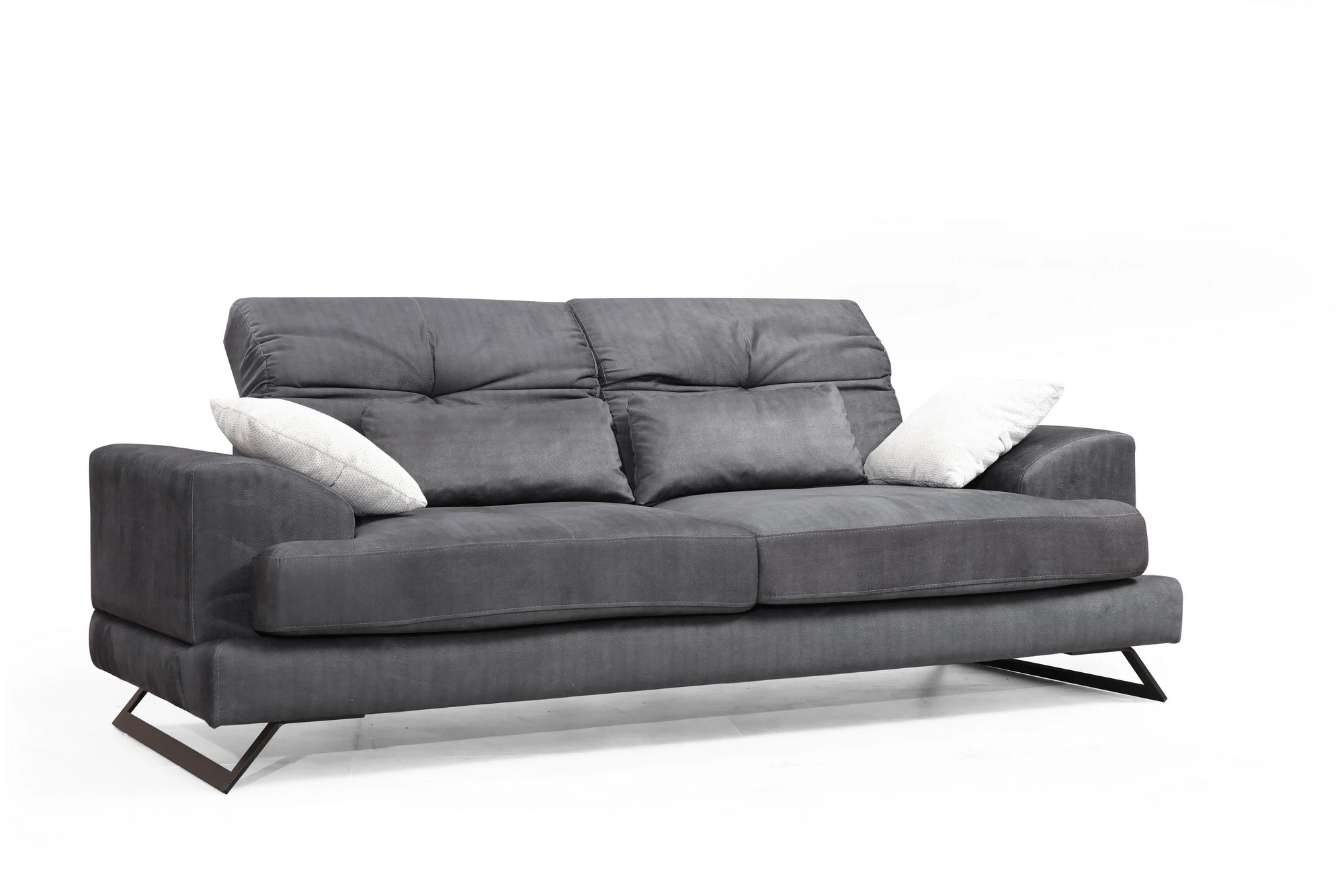 Trijų vietų sofa Hanah Home Frido, antracitas, 92 x 79 x 225