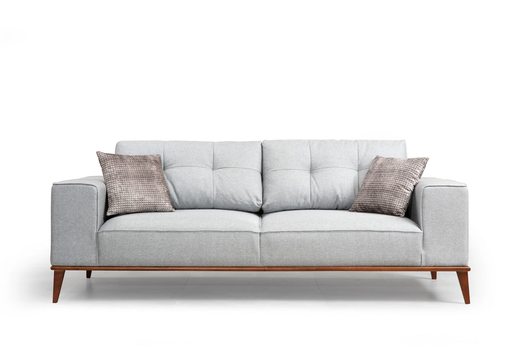 Trivietė sofa-lova Hanah Home Montana, pilka, 91 x 85 x 223