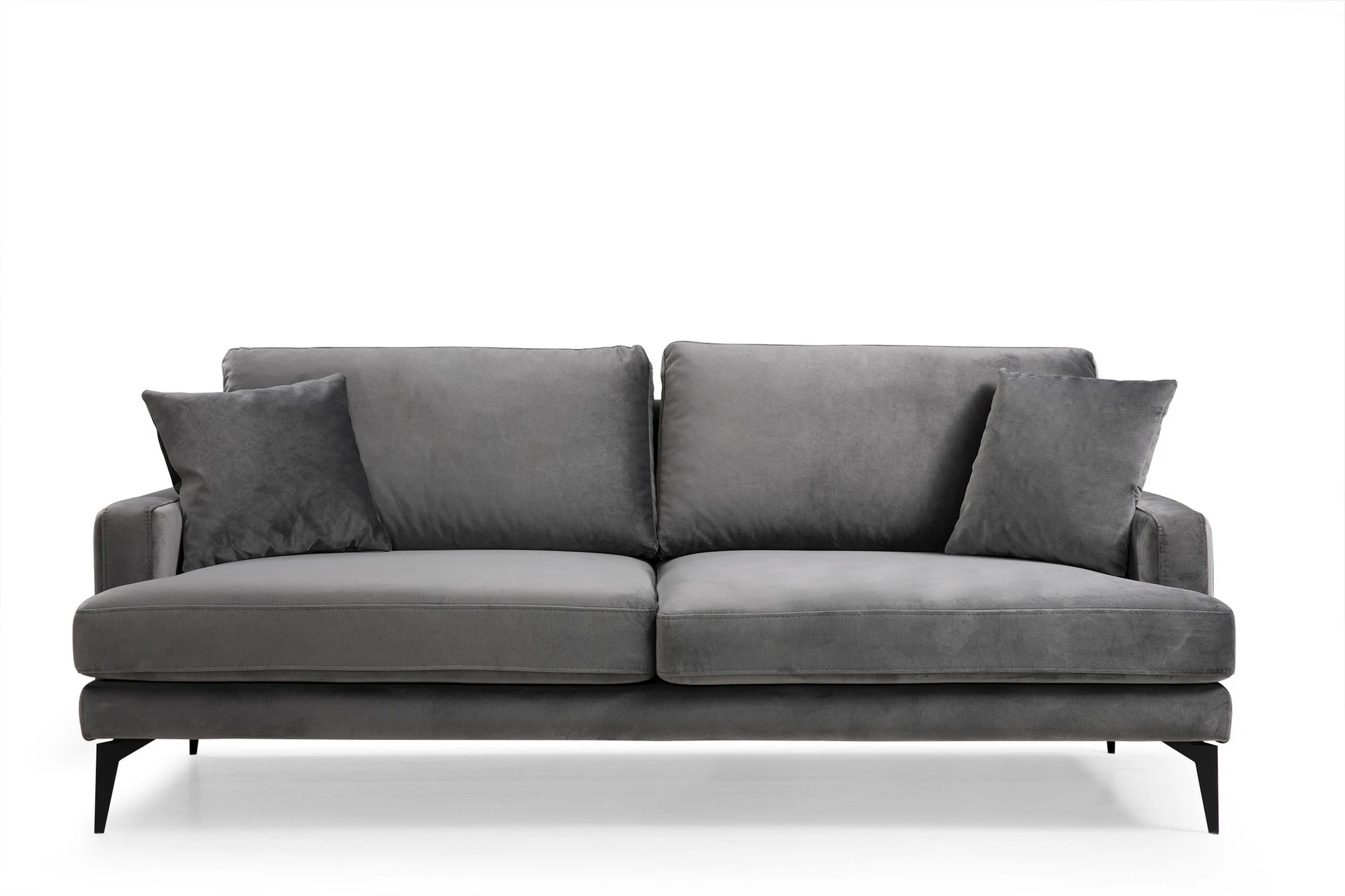 Trivietė sofa Hanah Home Papira, pilka, 90 x 88 x 205