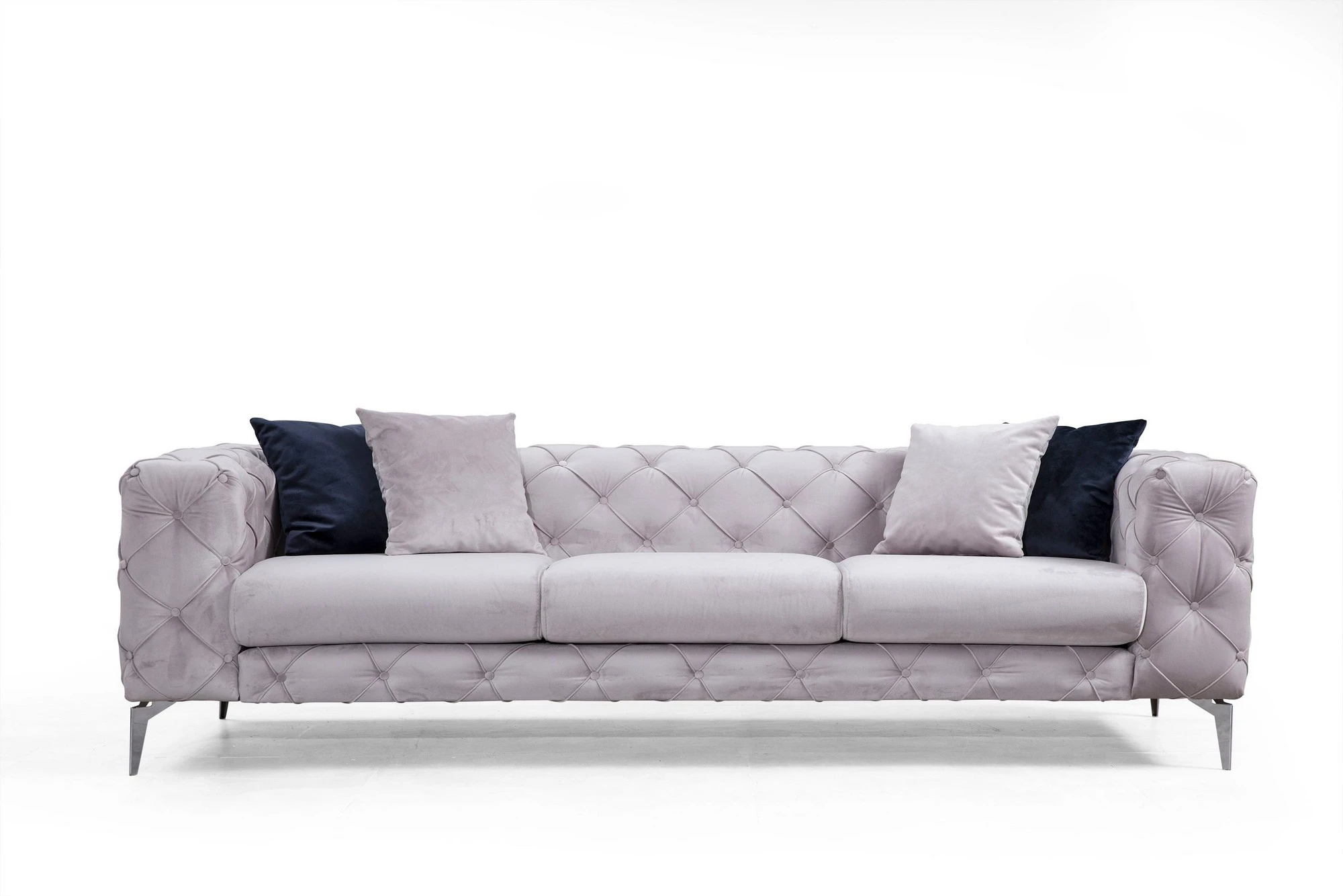 3 vietų sofa Hanah Home Como, šviesiai pilka, 237 x 73 x 90