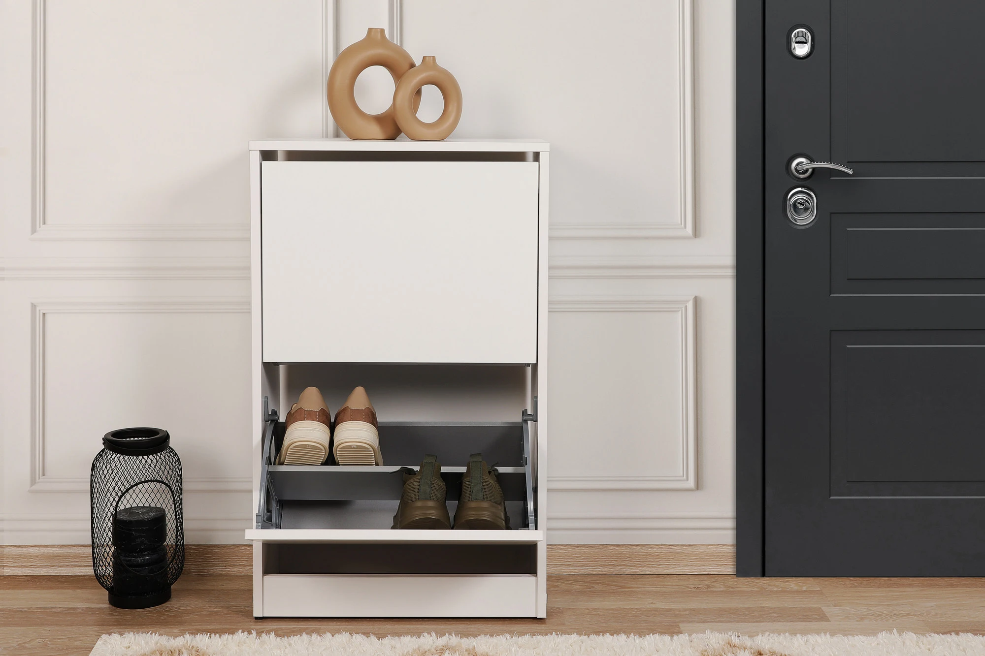 Batų spintelė, Hanah Home, balta, 51 x 84 x 26, cm