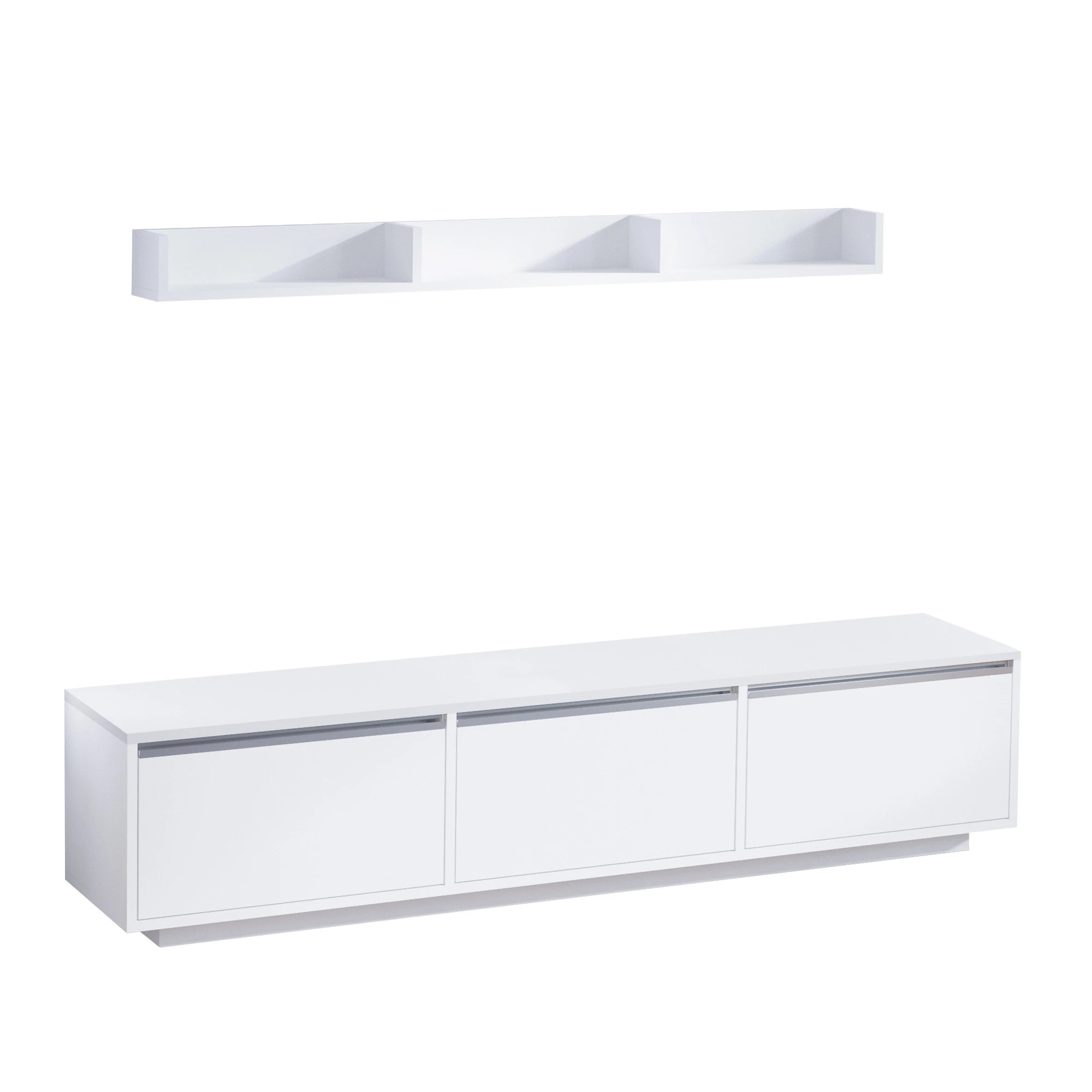 TV blokas, Hanah Home, baltas, 180 x 35 x 30, cm