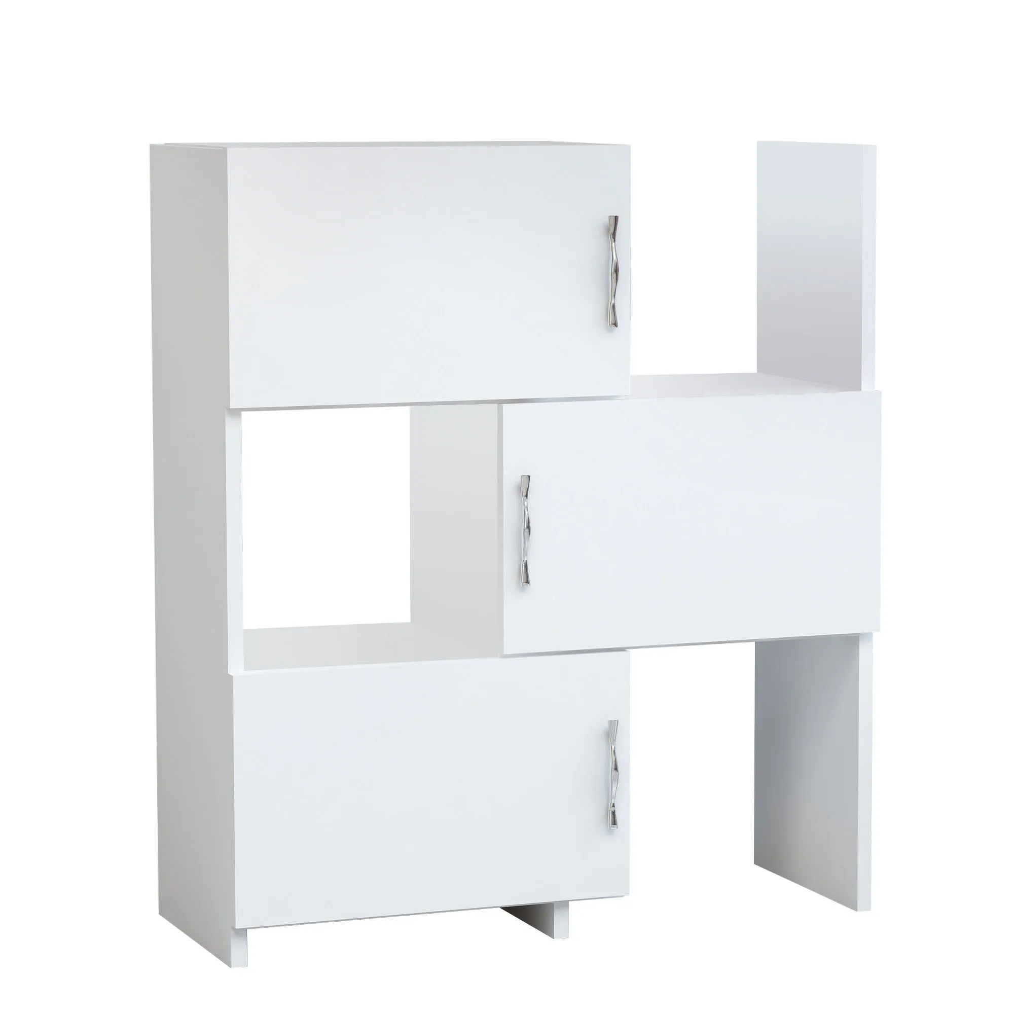 Daugiafunkcinė spintelė, Hanah Home, balta, 65 x 89,8 x 31,5 cm