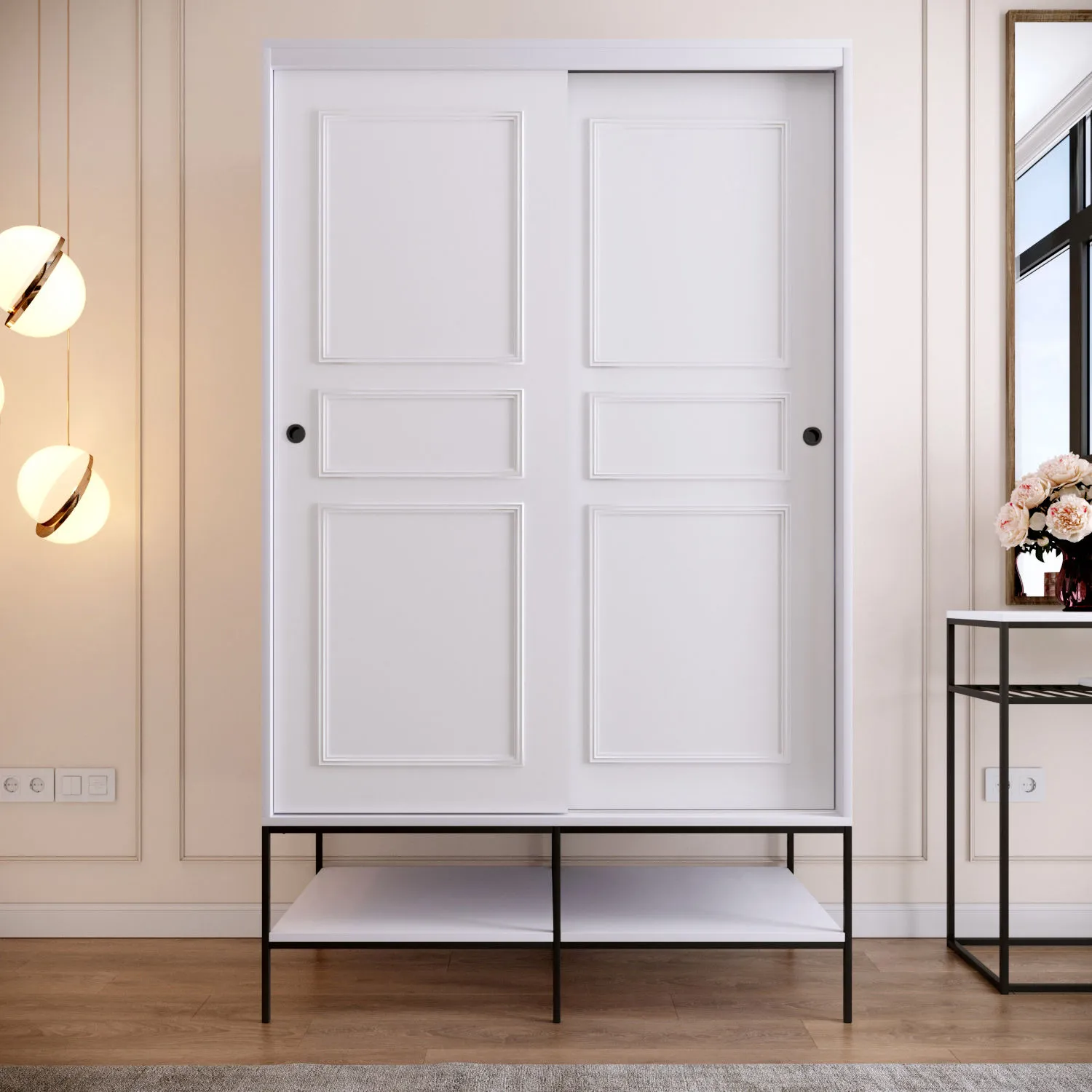 Spinta, Hanah Home, balta, 120 x 200 x 57, cm