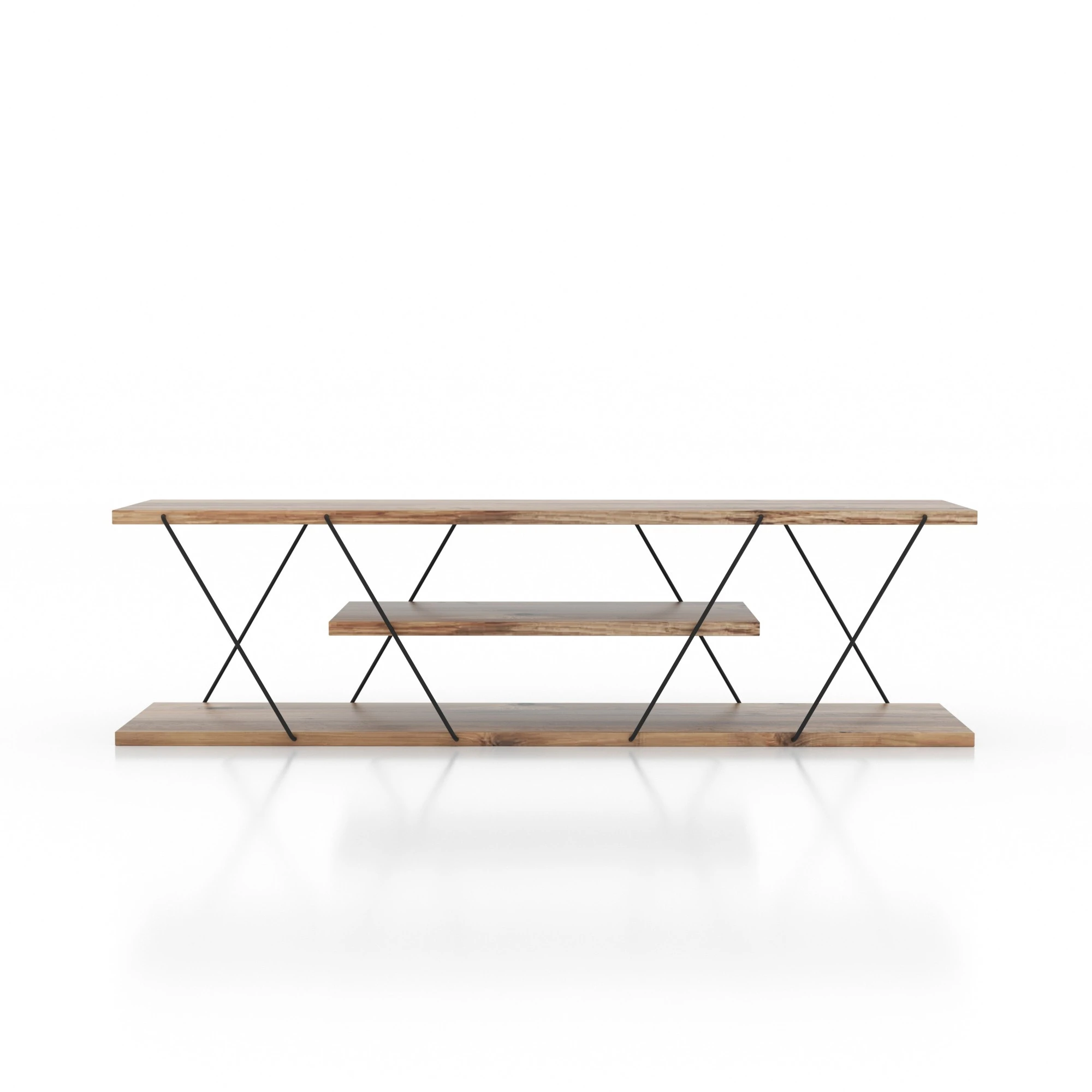 TV stovas, Hanah Home, baltas, 120 x 45 x 33,1, cm