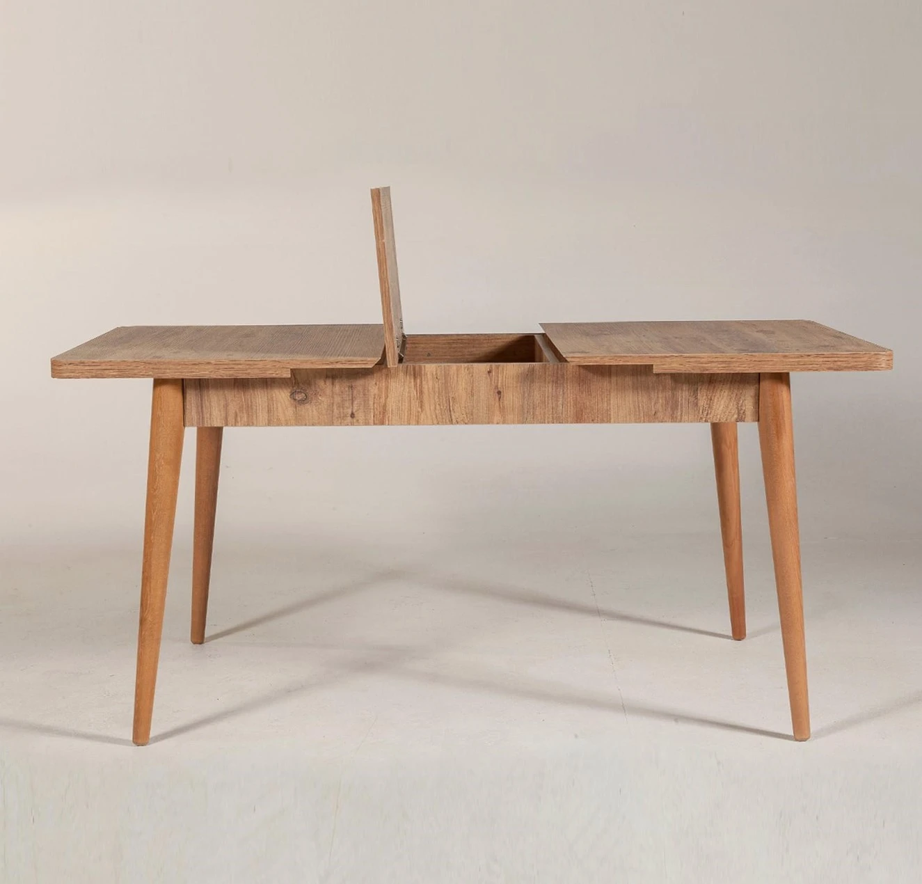 Ištraukiamas valgomojo stalas, Hanah Home, Atlanto pušis, 130 x 77 x 80, cm