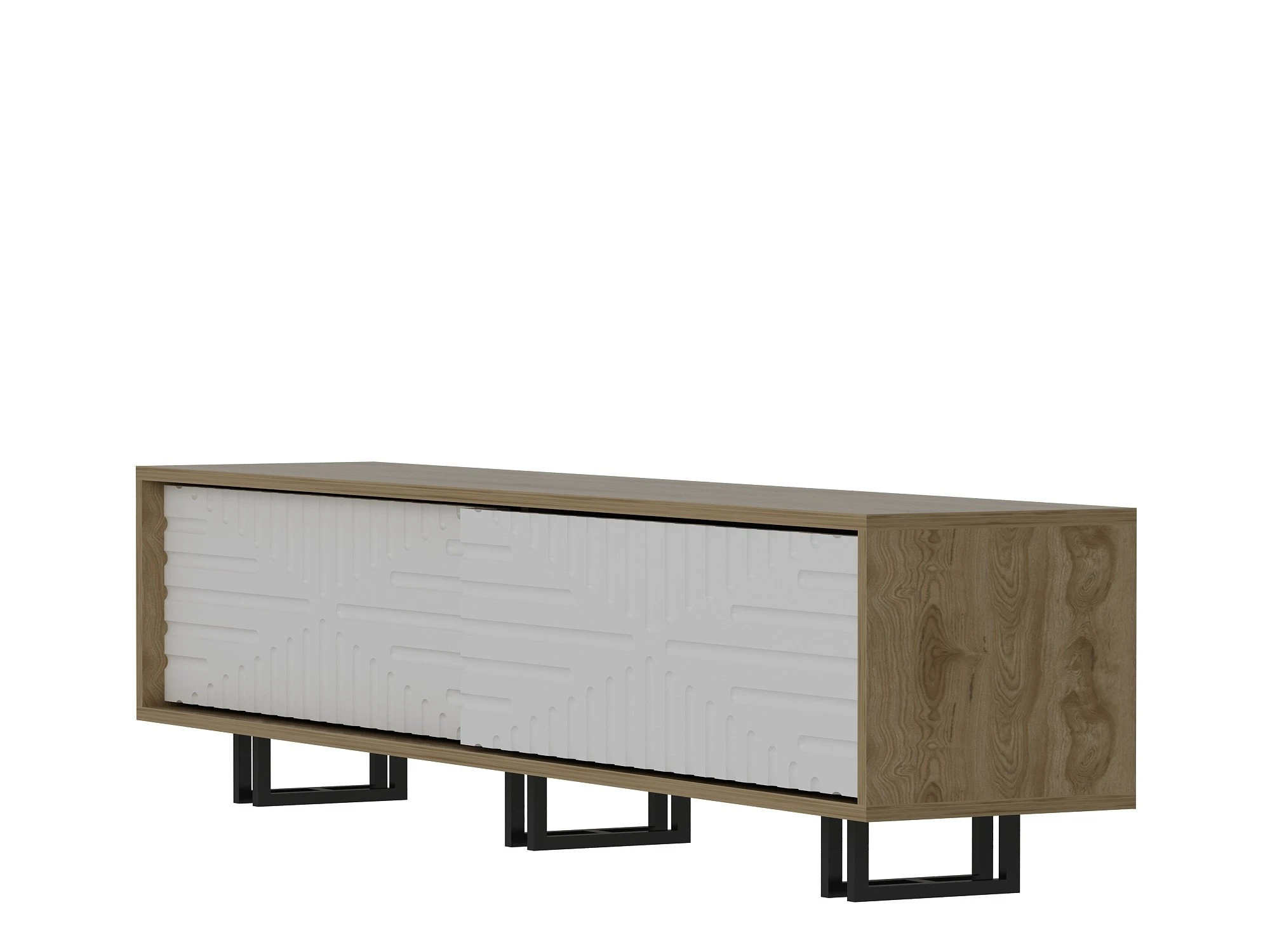 TV stovas, Hanah Home, ąžuolas Balta, 180 x 47,4 x 35, cm