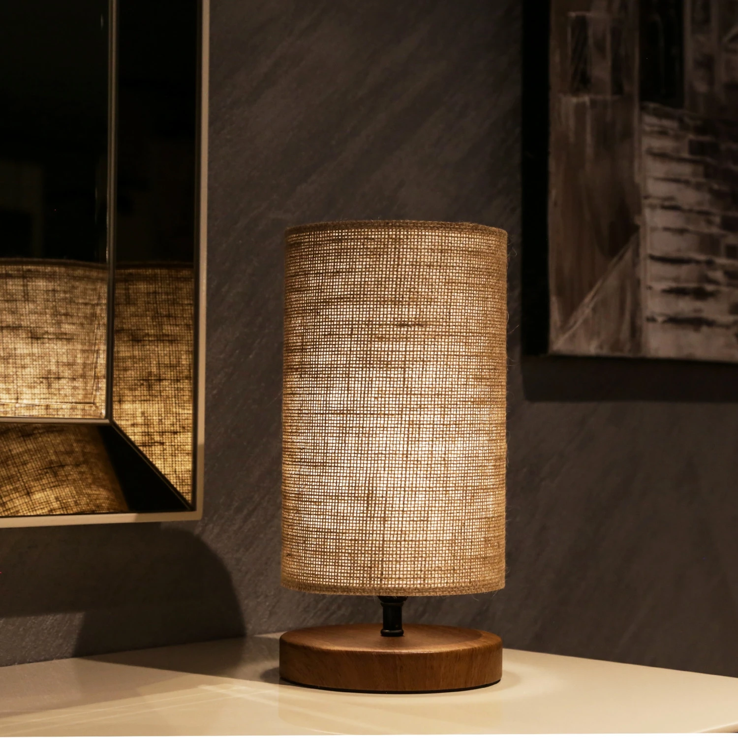 Stalinė lempa, Opviq, pinti, 24 x 15 x 31,