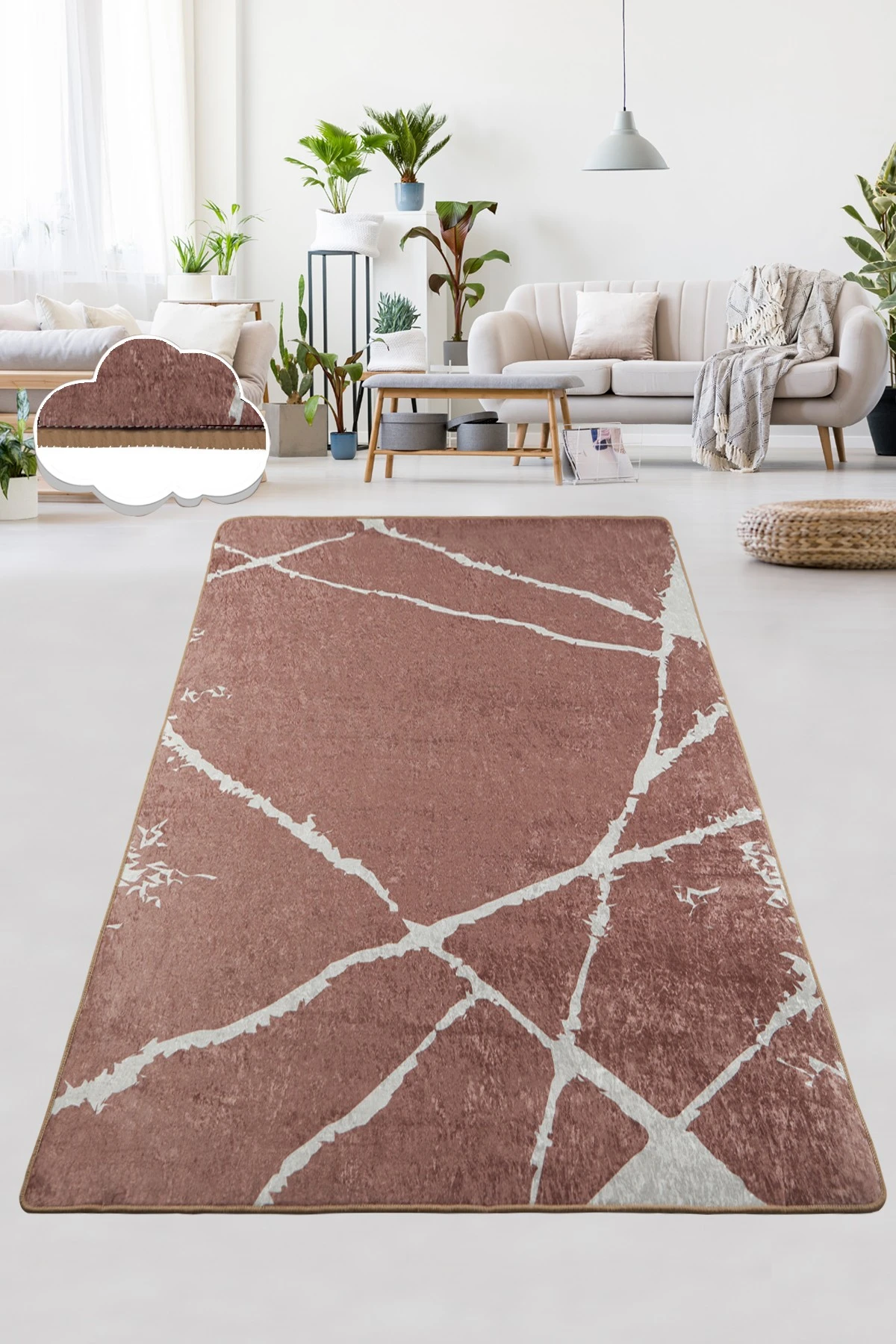 Kilimas (100 x 300), „Conceptum Hypnose“, raudona plytelė, 100 x 300, cm