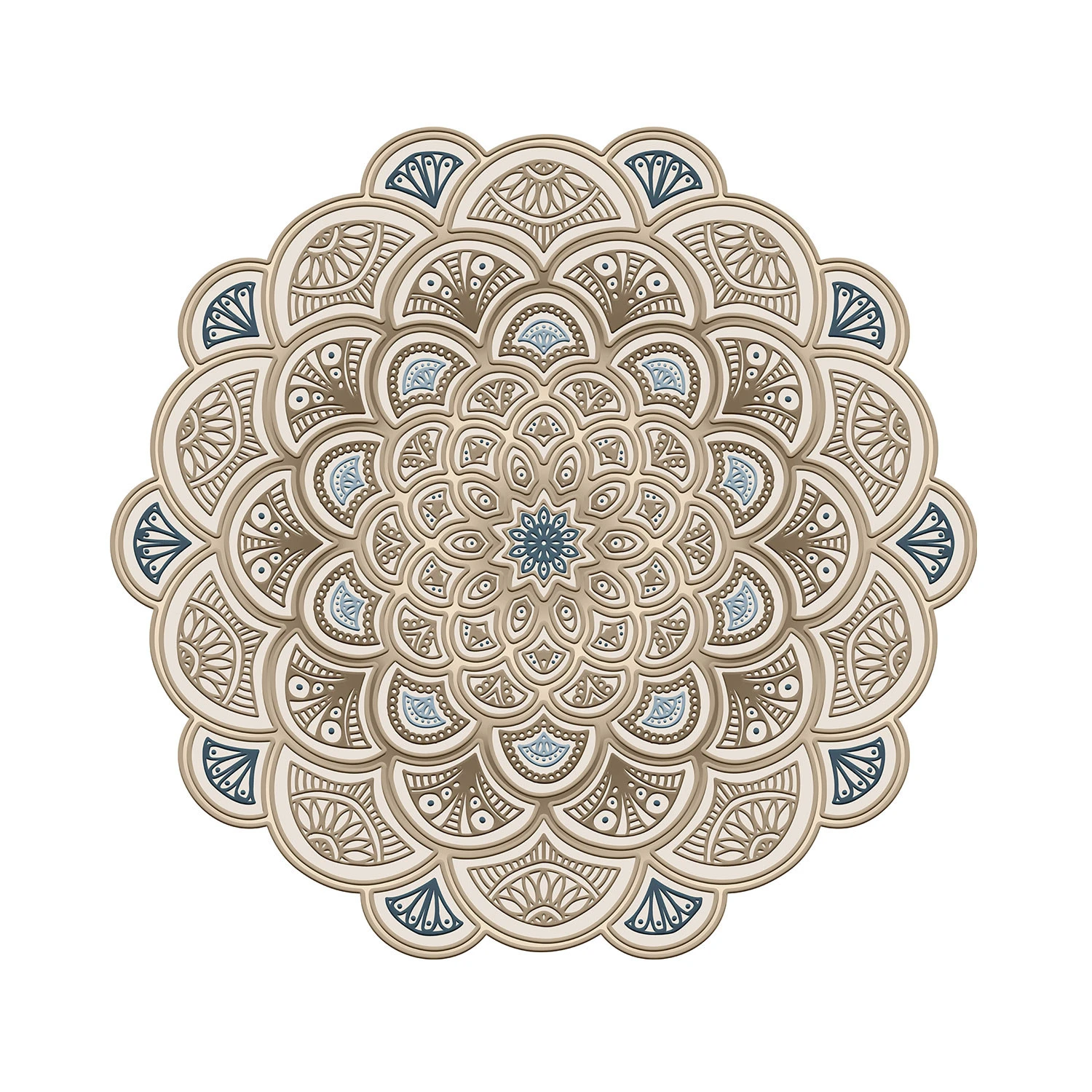 Kilimas (100 x 100), Conceptum Hypnose, kreminis, 100 x 100, cm