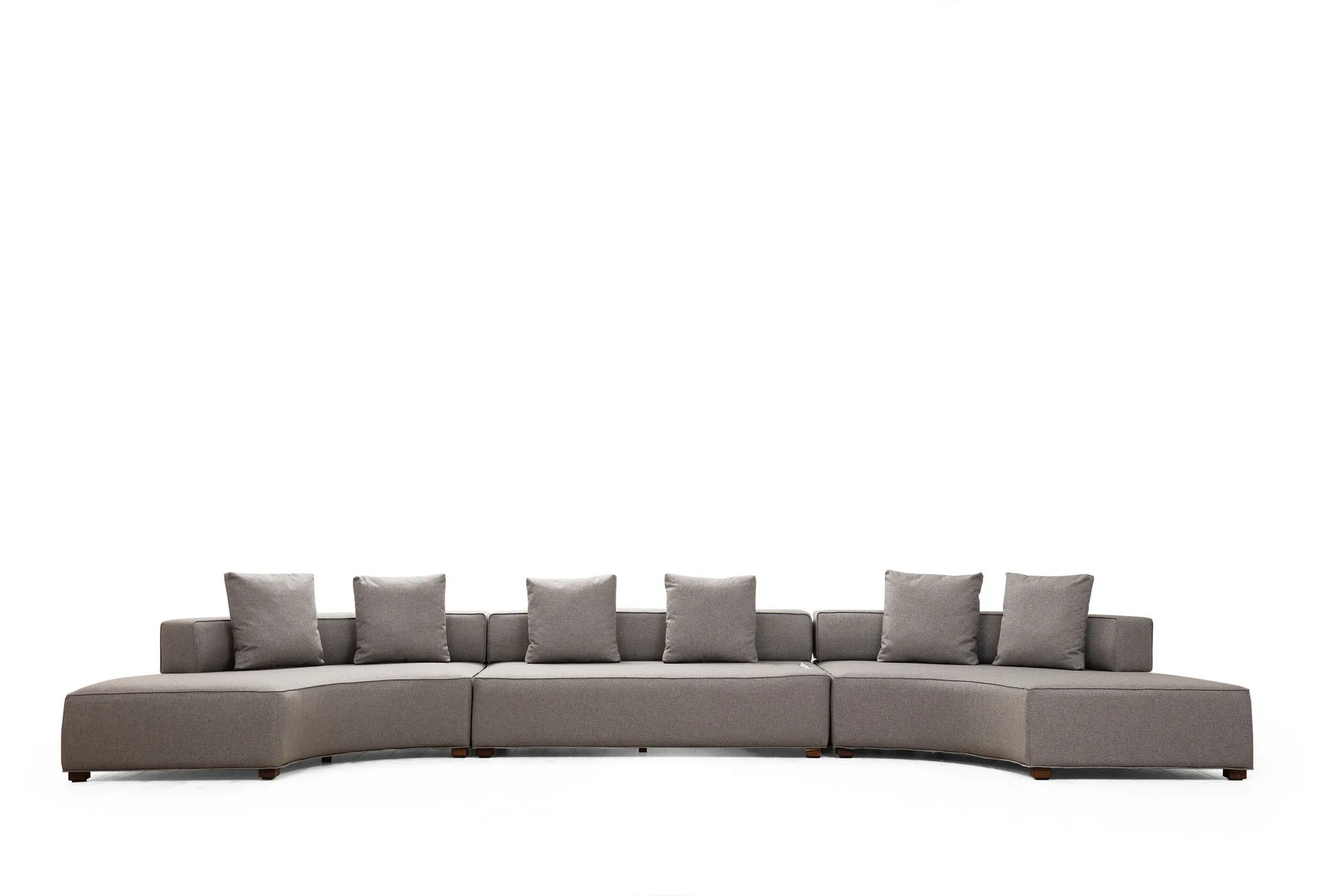 Kampinė sofa Hanah Home Gondol, pilka, 105 x 70 x 552