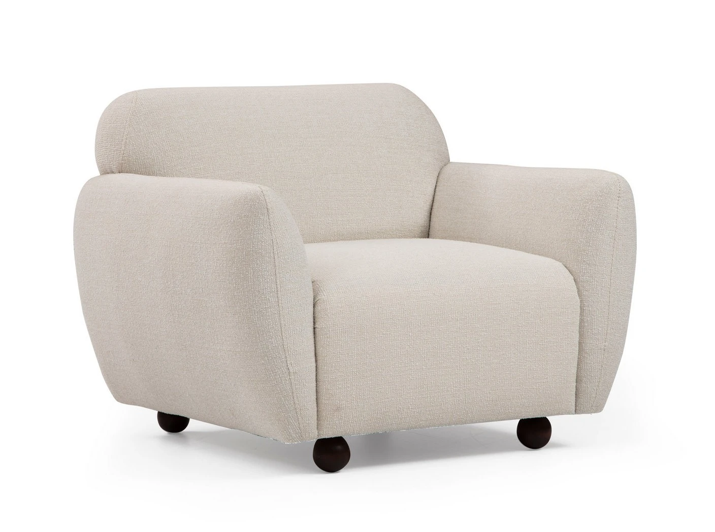 Fotelis Hanah Home Eddy, kreminis, 86 x 86 x 90