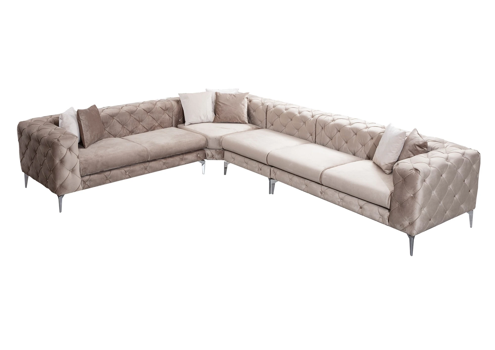 Kampinė sofa Hanah Home Como, smėlio spalvos, 310 x 73 x 270