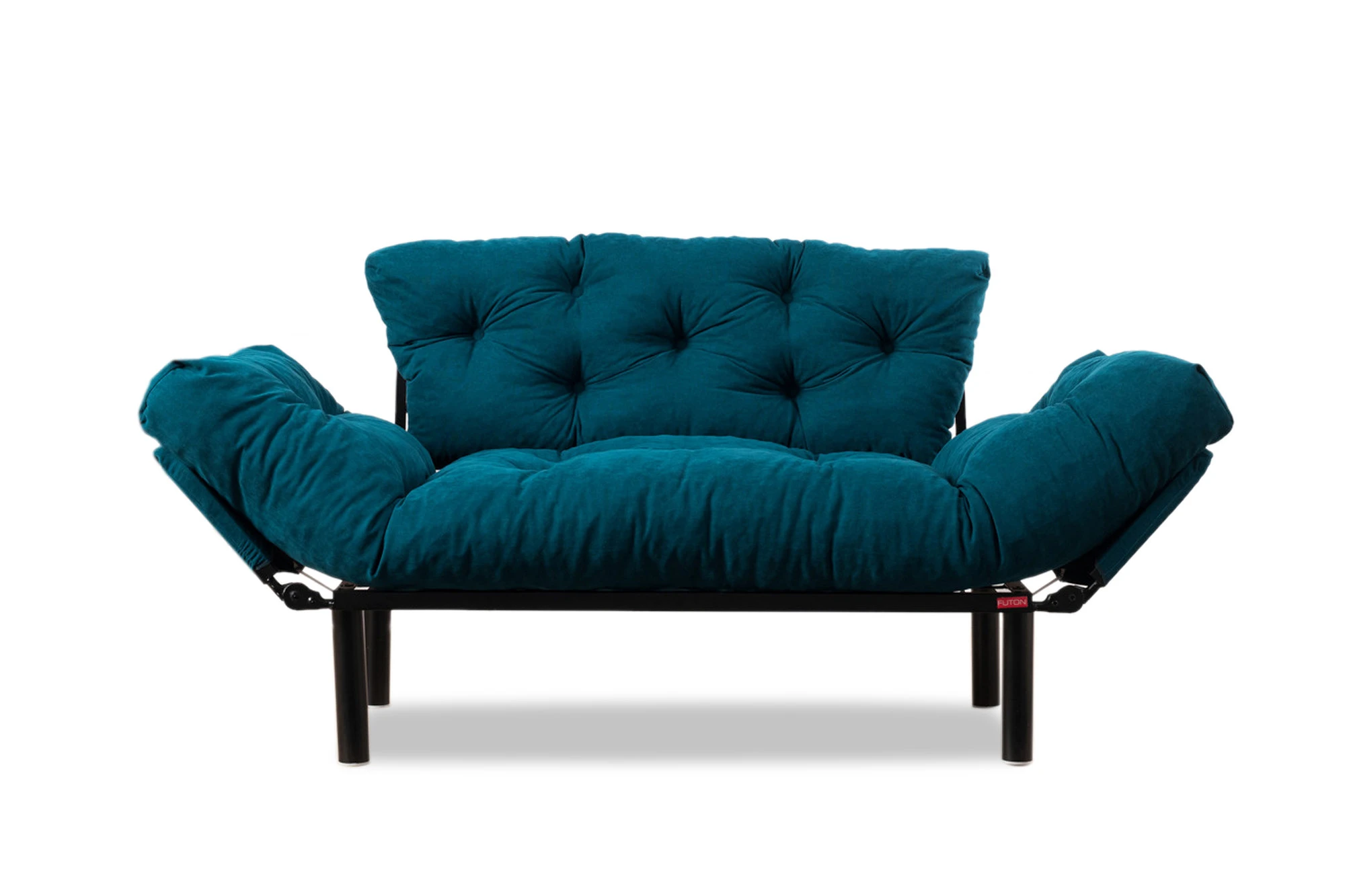 Dvivietė miegamoji sofa-lova Hanah Home Nitta , benzino mėlyna, 155 x 85 x 70