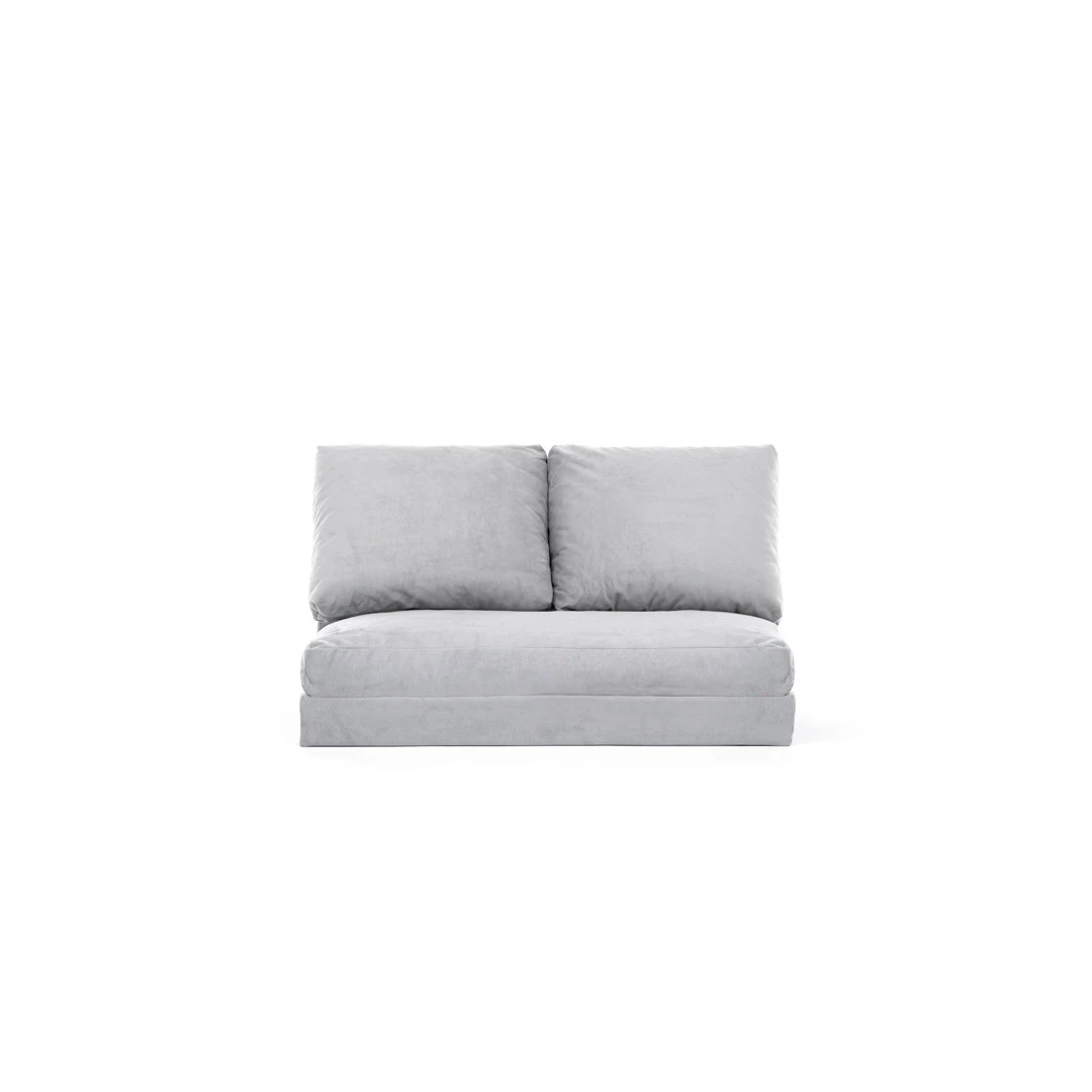 Dvivietė sofa-lova Hanah Home Taida , pilka, 68 x 120 x 26